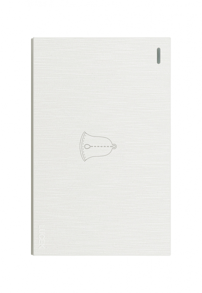 Lucek Placa con Botón de Timbre BF11-B, 3 Módulos, Blanco