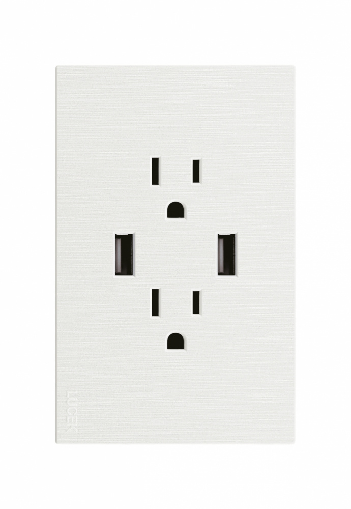 Lucek Tomacorriente BF25-B, 4 Enchufes, 100 - 250V, 15A, Blanco