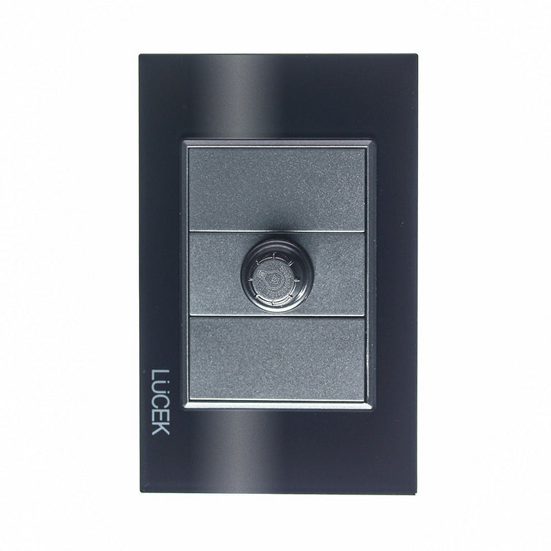 Lucek Placa Plana con Dimmer BP04-CNN, 250V, 15A, Negro