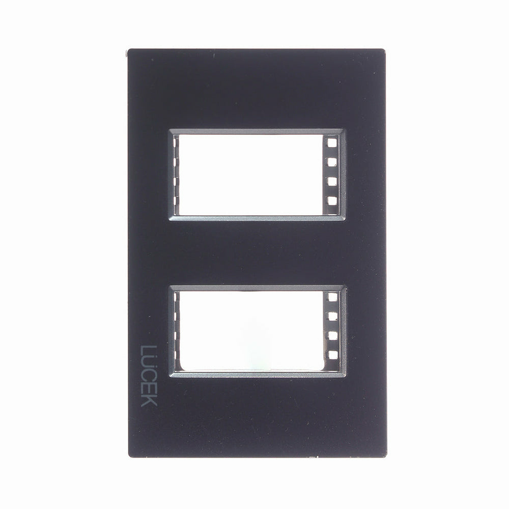Lucek Placa de Pared PP010-KN, 1 Puerto, Negro