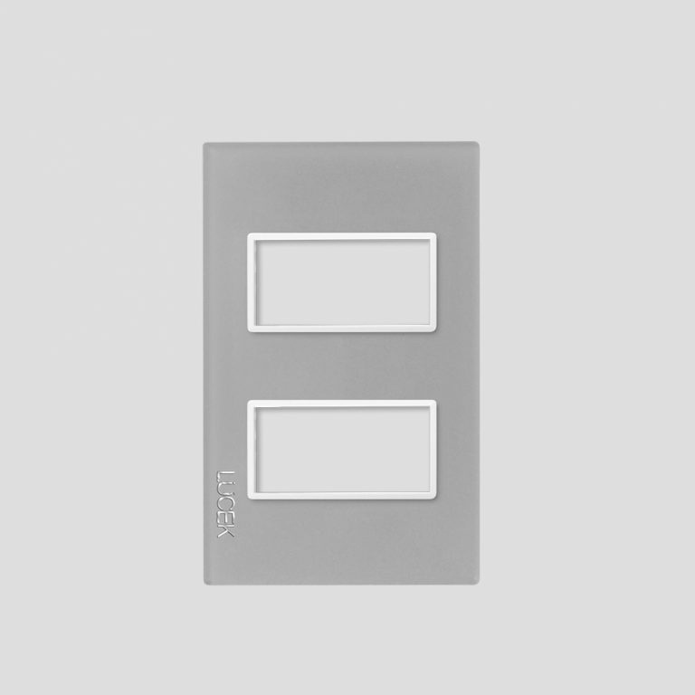 Lucek Placa de Pared PP020-KC, 2 Puertos, Azul Cielo