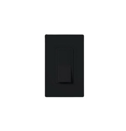 Lutron Interruptor Sencillo CA-1PS-BL-S, 1 Vía, 15A, Negro