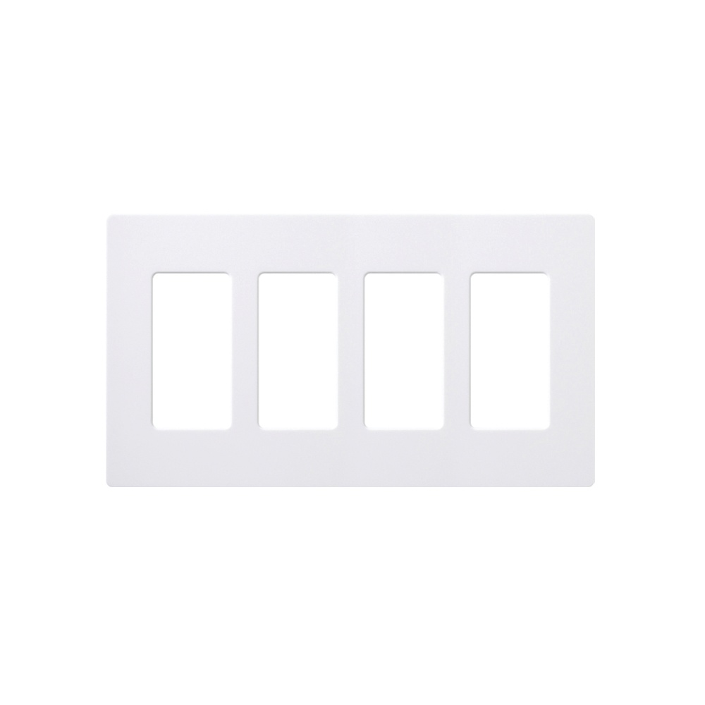 Lutron Tapa para Pared 4 Puertos, Blanco