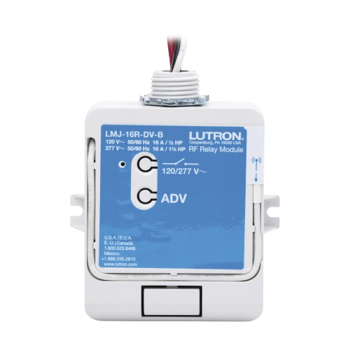 Lutron Atenuador LMJ-16R-DV-B, 16A, 120/277V, Compatible con RadioRA2, RA2Select y RR3