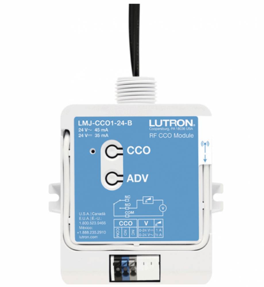 Lutron Módulo Relevador LMJCCO124B, Alámbrico, Entrada 24V 