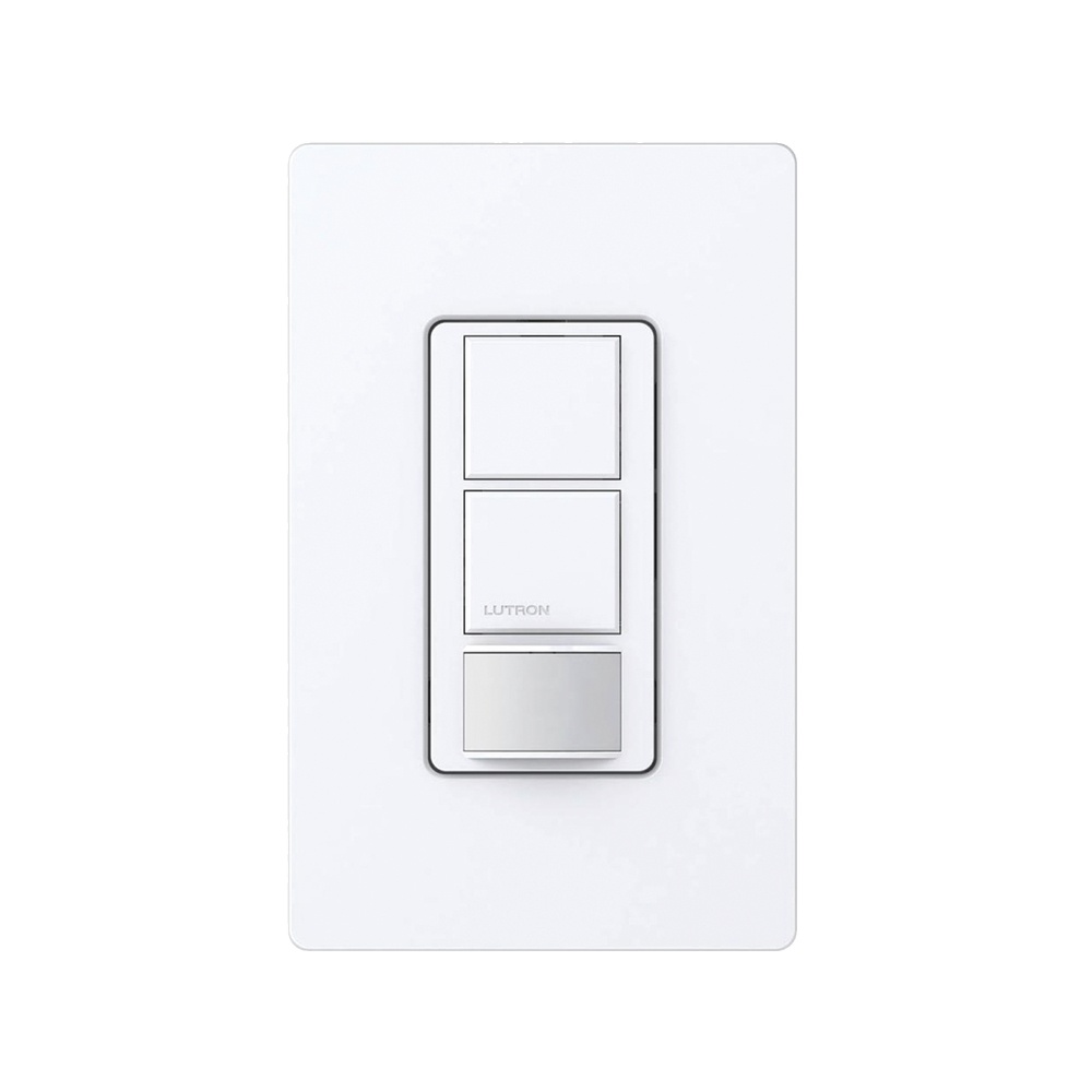 Lutron Interruptor de Luz Inteligente con Sensor de Ocupación MS-OPS6-DDV-WH, 120V, Blanco