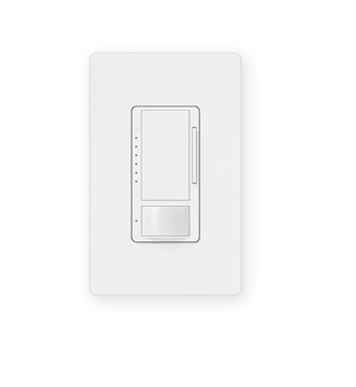 Lutron Atenuador Inteligente con Sensor de Oucpación Maestro, Blanco