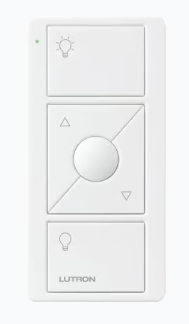 Lutron Interruptor de Luz PJ23BRLGWHL01, 3 Botones, Blanco