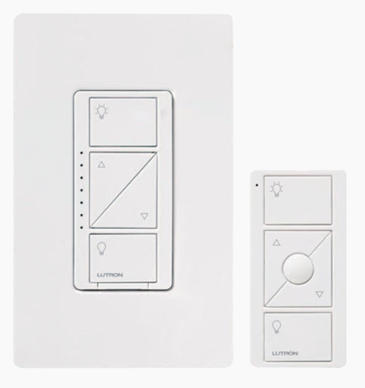 Lutron Atenuador PPKG1WWH, Botones, 1 Módulo, Blanco
