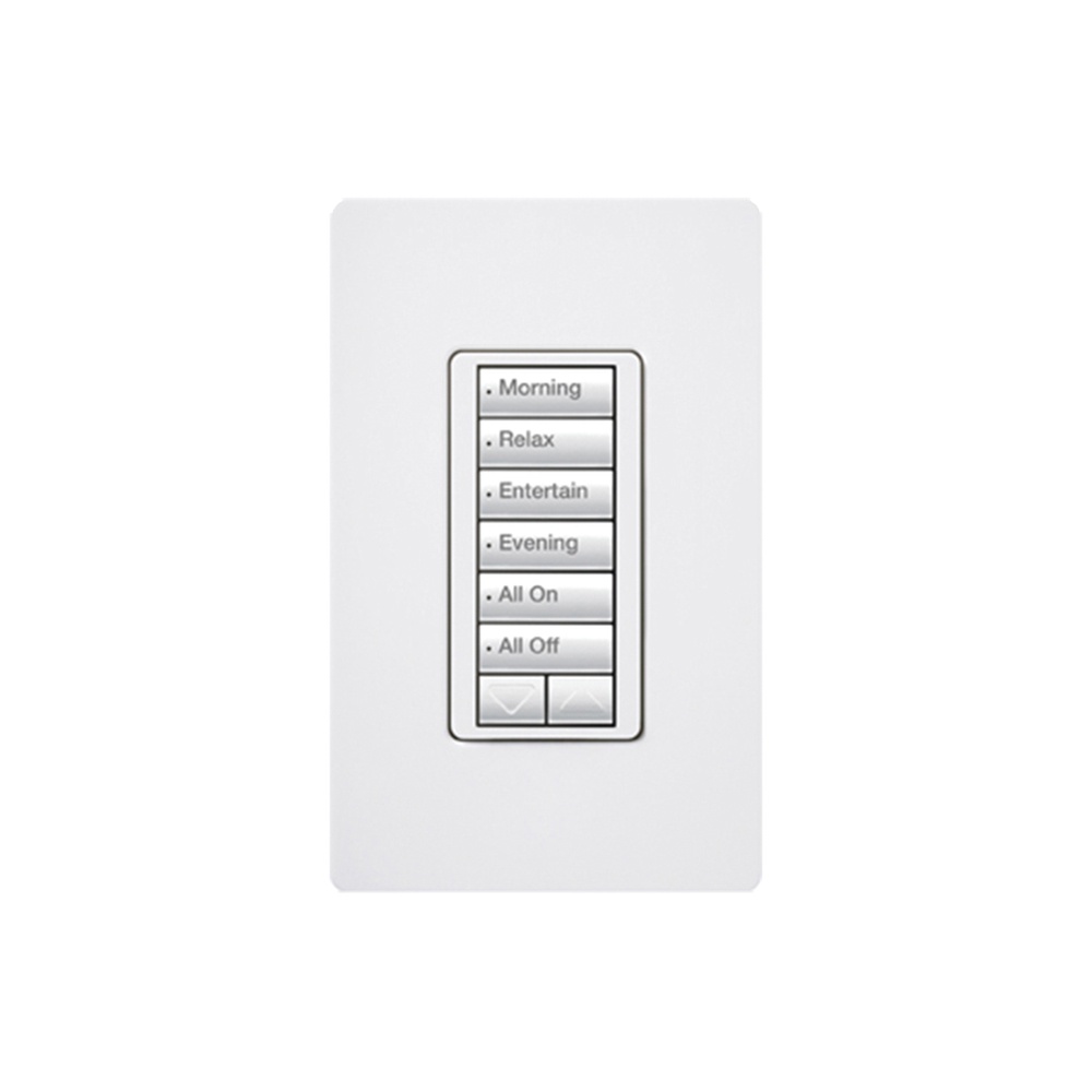 Lutron Interruptor de Luz Inteligente RRD-HN6BRL-WH 8 Escenas, Blanco