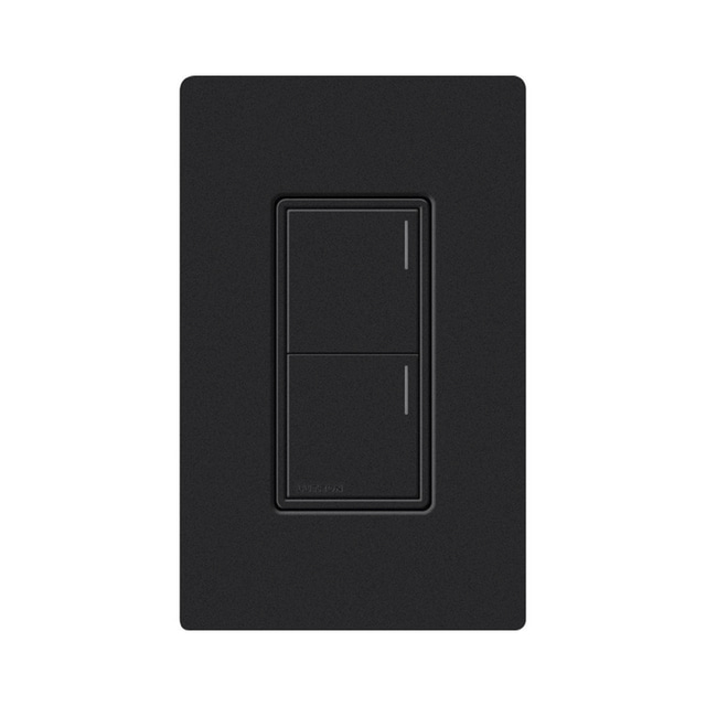Lutron Apagador RRSTW2BSW, 2 Botones, 120V, 0.5A, Negro