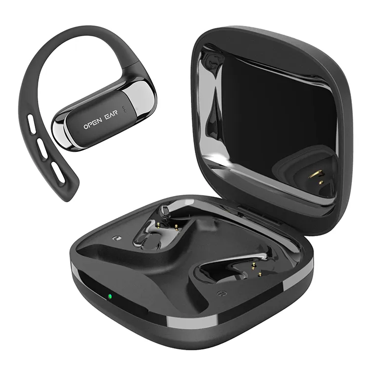 Luvaa Audífonos Intrauriculares con Micrófono OPENEAR Arco, Inalámbrico, Bluetooth, Negro