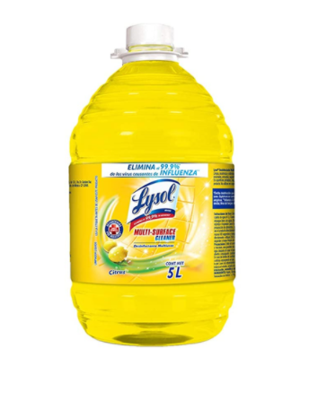 Lysol Citrus Desinfectante Liquido, 5 Litros