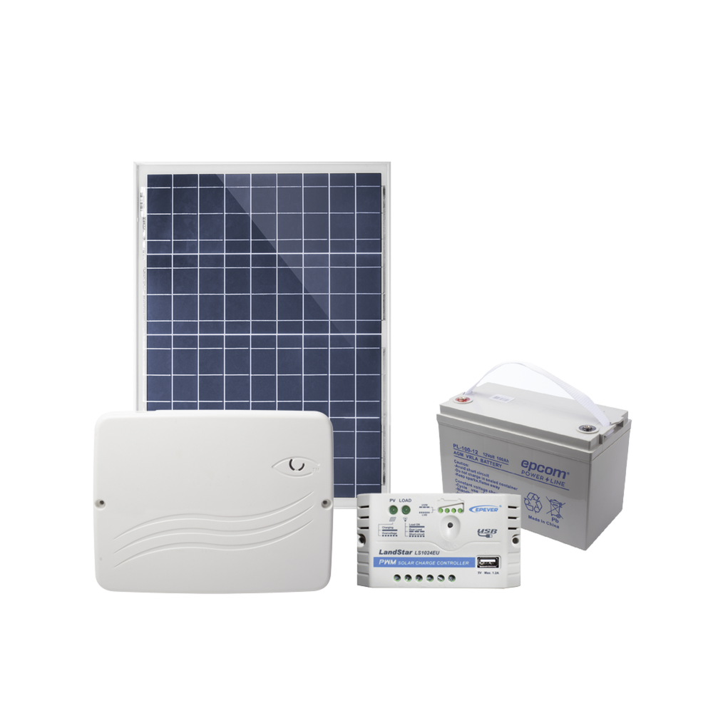 M2m Services Kit Sistema de Alarma PRO4GEN2SOLAR, Alámbrico/Inalámbrico, 8 Zonas de Alarma, con Panel de Control