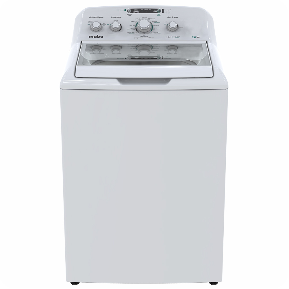 Mabe Lavadora de Carga Vertical LMA70214VBAB0, 20Kg, 11 Programas de Lavado, Blanco