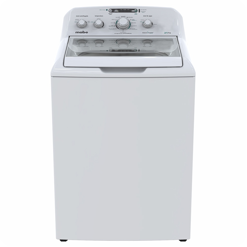 Mabe Lavadora de Carga Vertical LMA71214VBAB0, 21Kg, 11 Programas de Lavado, Blanco