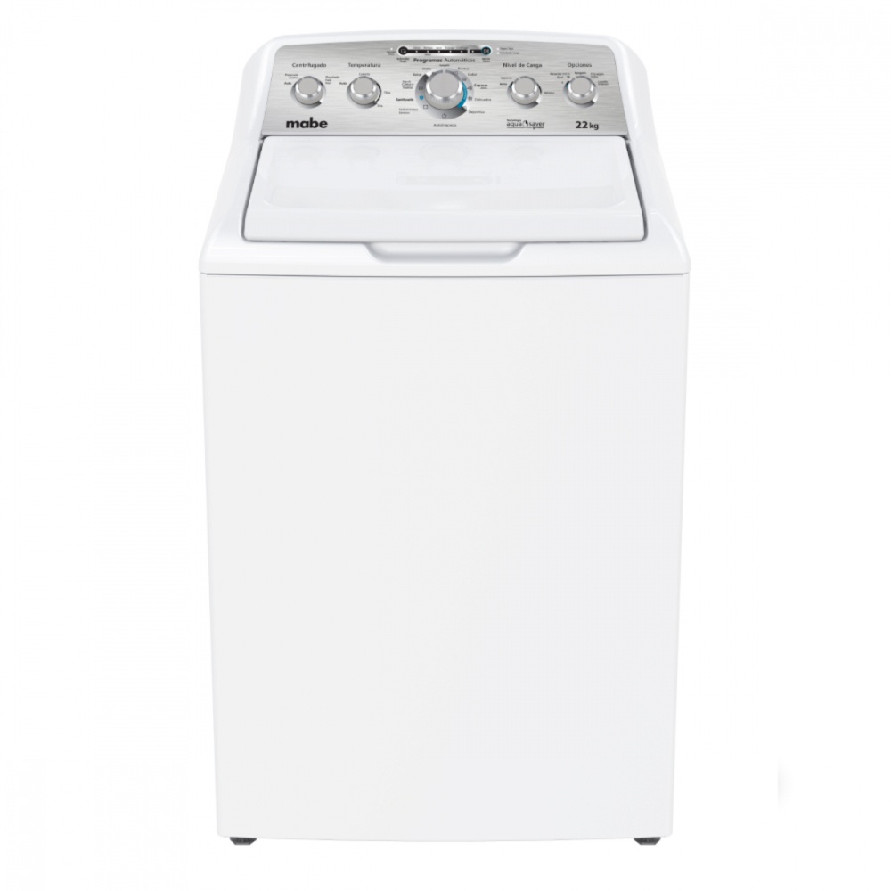 Mabe Lavadora LMA72215CBAB0, 22Kg, 11 Programas de Lavado, Blanco