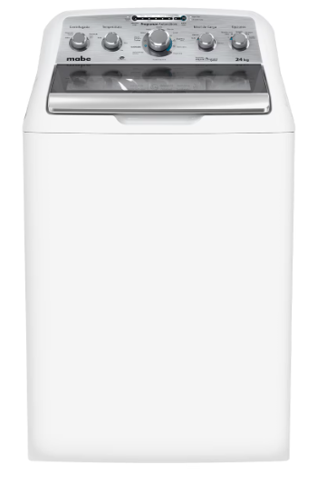 Mabe Lavadora de Carga Superior LMA74215WBAB1, 24kg Lavado, Blanco