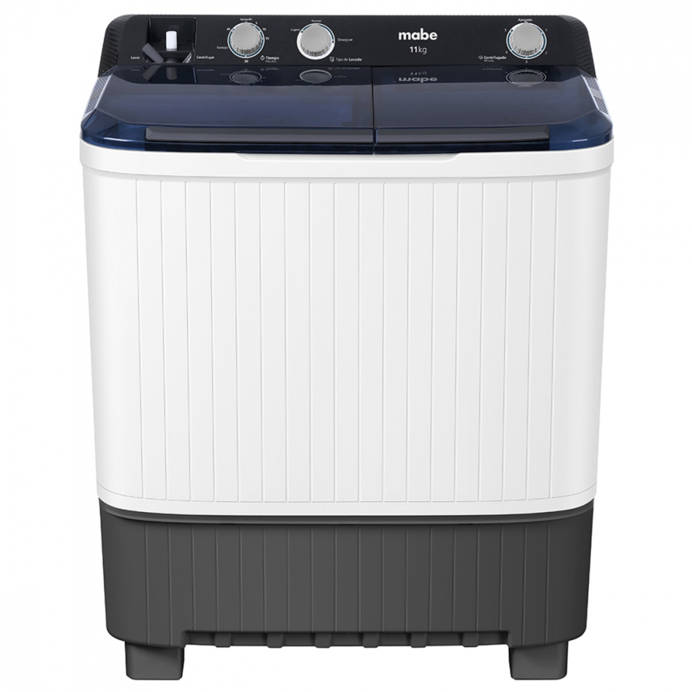 Mabe Lavadora de Carga Superior LMDX1123HBAB0, 11Kg, Negro/Blanco