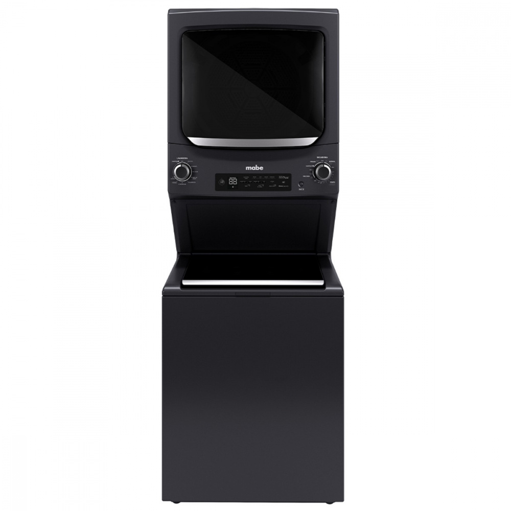 Mabe Centro de Lavado de Carga Superior MCL2440PPDG0, 24kg Lavado / 24kg Secado, Gris