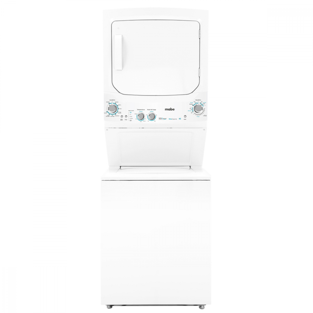 Mabe Centro de Lavado de Carga Superior MCL2440PSBB0, 24kg Lavado / 24kg Secado, Blanco