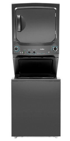 Mabe Centro de Lavado de Carga Superior MCL2440PSDG0, 24kg Lavado / 22kg Secado, Gris