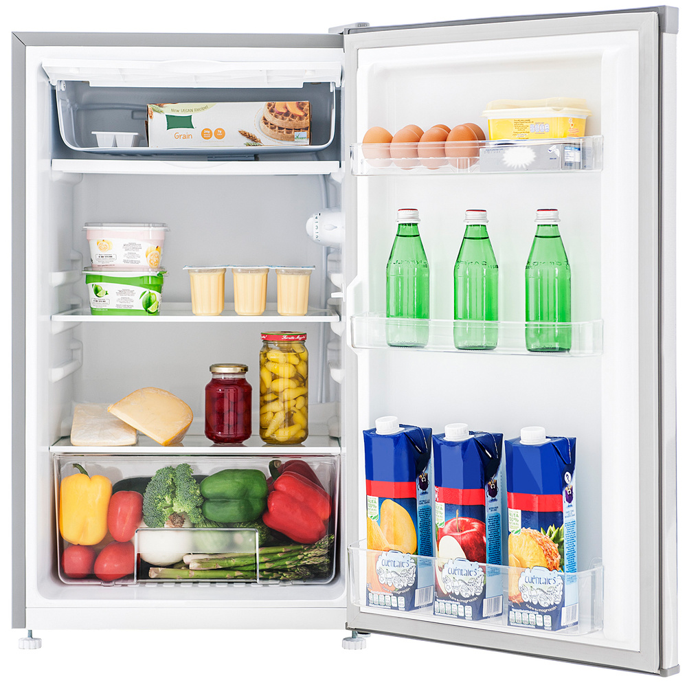 Mabe Refrigerador RMF0411PYMX0, 4 Pies Cúbicos, Acero Inoxidable ― Producto con daño, funcional.