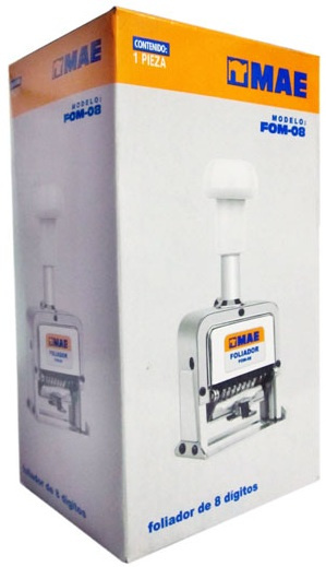 MAE Foliador de 8 Dígitos FOM-08