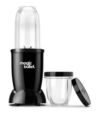 Magic Bullet Licuadora Essential To-go Lid, 500ml, 250W, 3 Velocidades, Negro