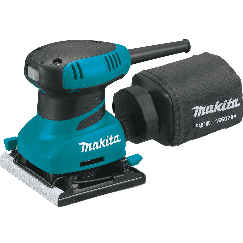 Makita Lijadora Orbital BO4556, 200W, 4.5" x 4", Turquesa