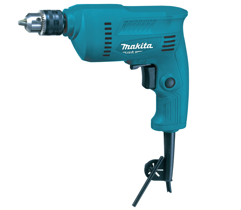 Makita Taladro Eléctrico M0600B, Alámbrico, Reversible, 3/8", 350W, Azul/Negro