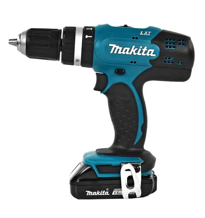 Makita Rotomartillo de Batería DHP453SYE, Inalámbrico, Reversible, 18V