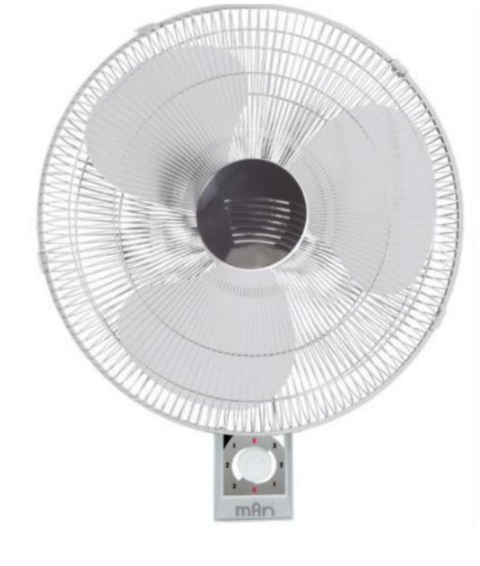 MAN Ventilador VPB-1116, 3 Velocidades, 16", Blanco