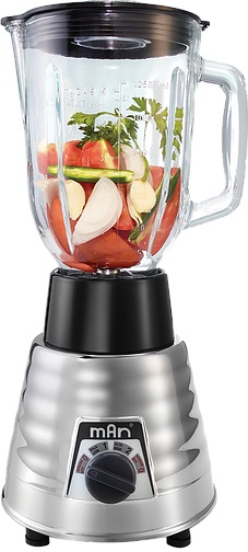 MAN Licuadora LMV-202, 1.5 Litros, 700W, Plata