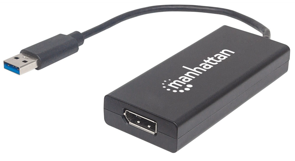 Manhattan Adaptador USB 3.0 A Macho - DisplayPort Hembra, Negro