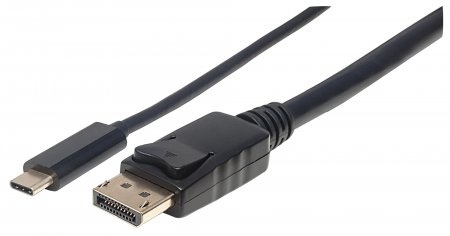Manhattan Cable USB C Macho - DisplayPort Macho, 2 Metros, Negro