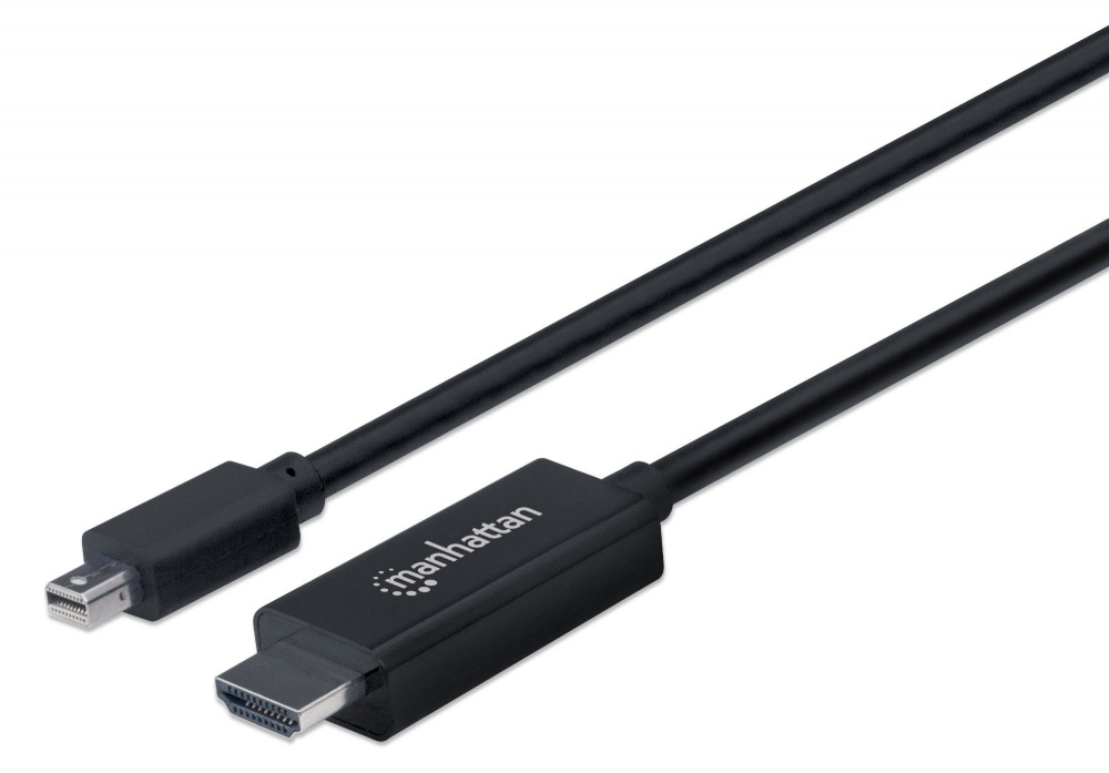 Manhattan Cable DisplayPort 153232 Mini DisplayPort 1.1 Macho - HDMI Macho, 1920x1080 Full HD, 1.8 Metros