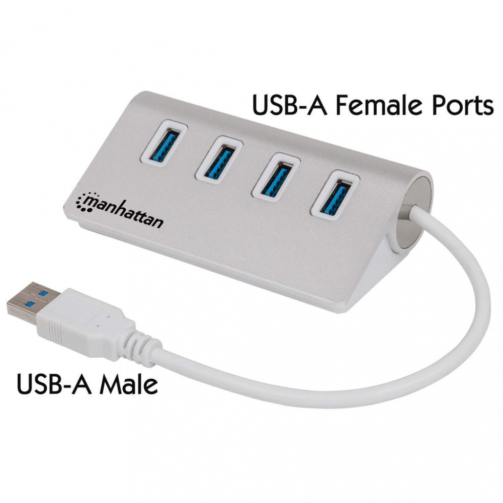 Manhattan Hub USB-A - USB-A 3.1, 5 Gbit/s