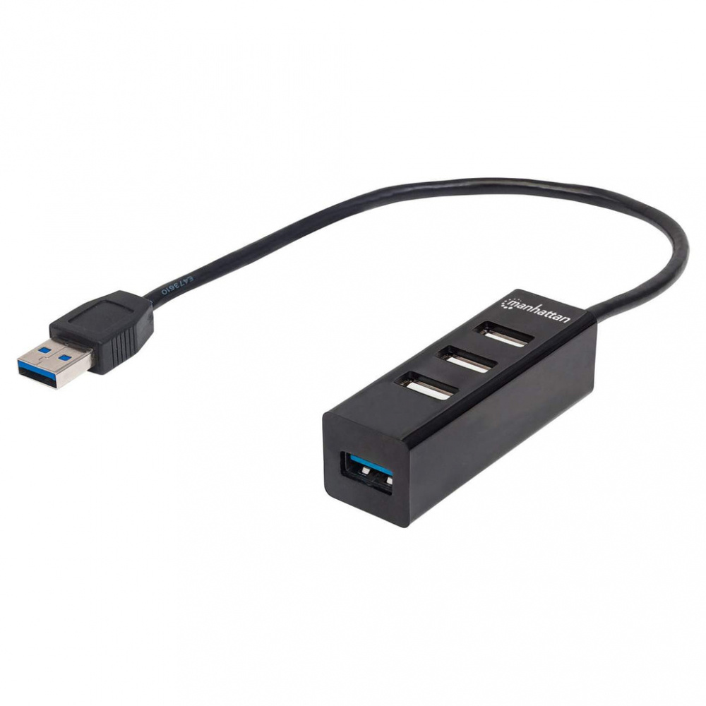 Manhattan Hub USB-A 3.0 - USB-A 2.0, USB-A 3.0, 5 Gbit/s 