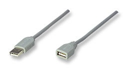 Manhattan Cable USB Macho - USB-A Hembra, 1.8 Metros 