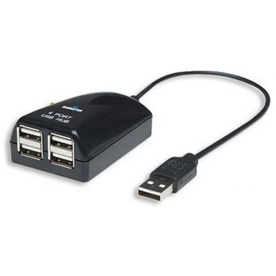 Manhattan Mini Hub USB 1.1, 4 Puertos, 12 Mbit/s