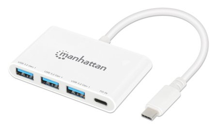 Manhattan Hub USB-C - USB-A 3.1, USB-C, 5 Gbit/s