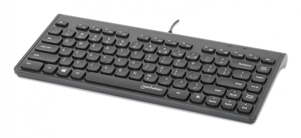 Teclado Manhattan 180702 TKL, Alámbrico, USB, Negro, Español