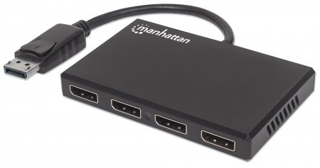 Manhattan Divisor de Video DisplayPort Macho - 4x DisplayPort Hembra, Negro