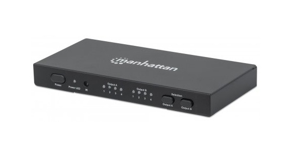Manhattan Video Splitter HDMI, 6x HDMI, Negro
