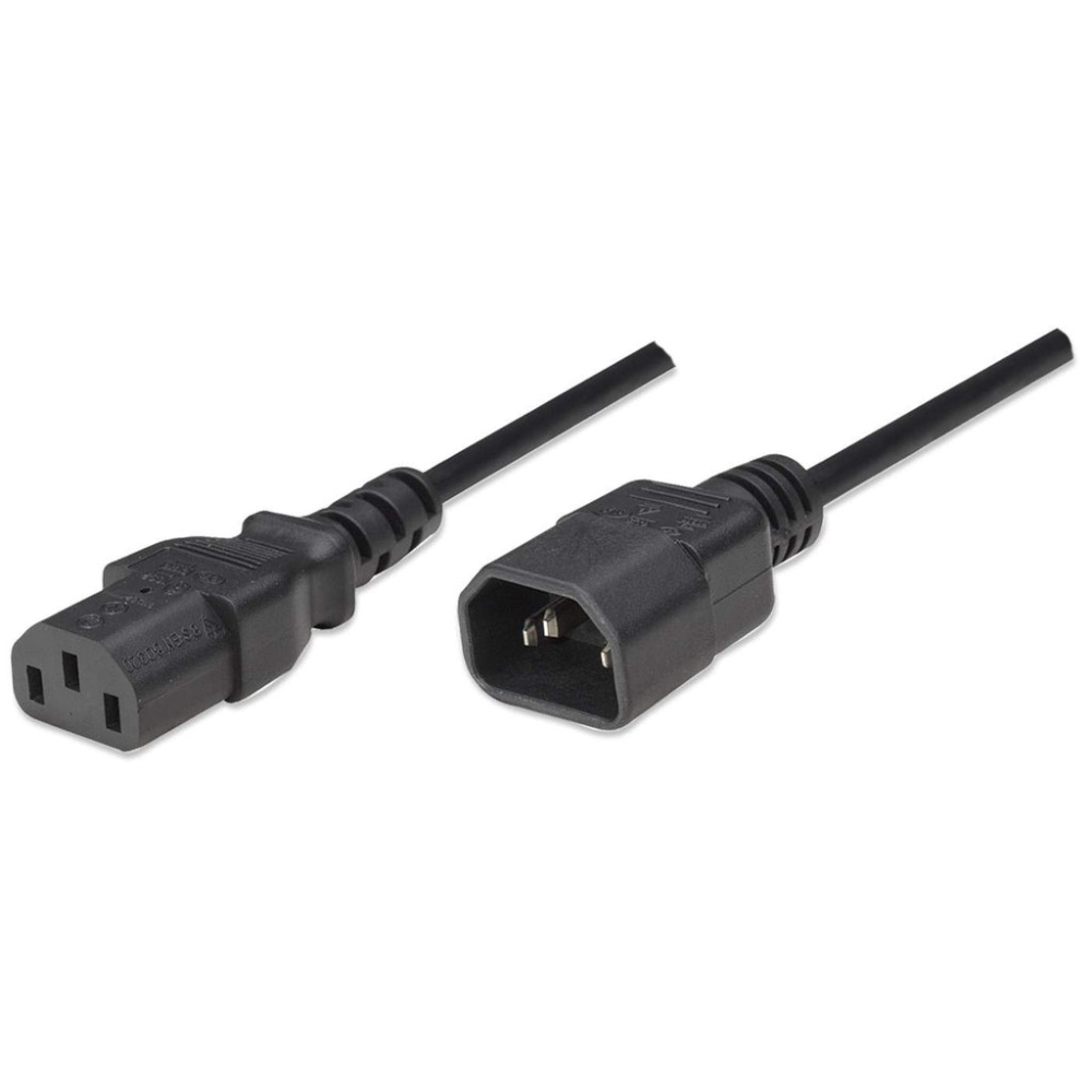 Manhattan Cable de Poder C13 Hembra - C14 Macho, 1.8 Metros