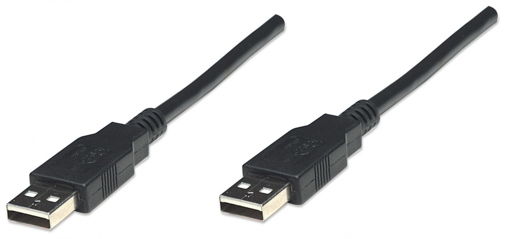 Manhattan Cable USB-A Macho - USB-A Macho, 1.8 Metros 