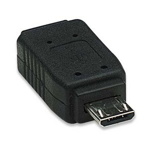 Manhattan Adaptador Mini USB Macho - Mini USB Hembra, Negro