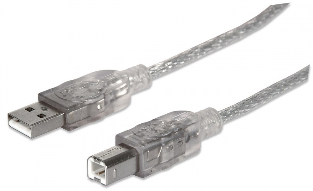 Manhattan Cable USB-A Macho - USB-B Macho, 1.8 Metros