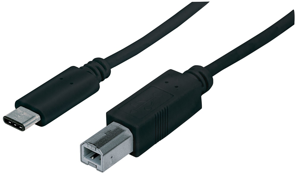 Manhattan Cable USB-B Macho - USB-C Macho, 1 Metro 